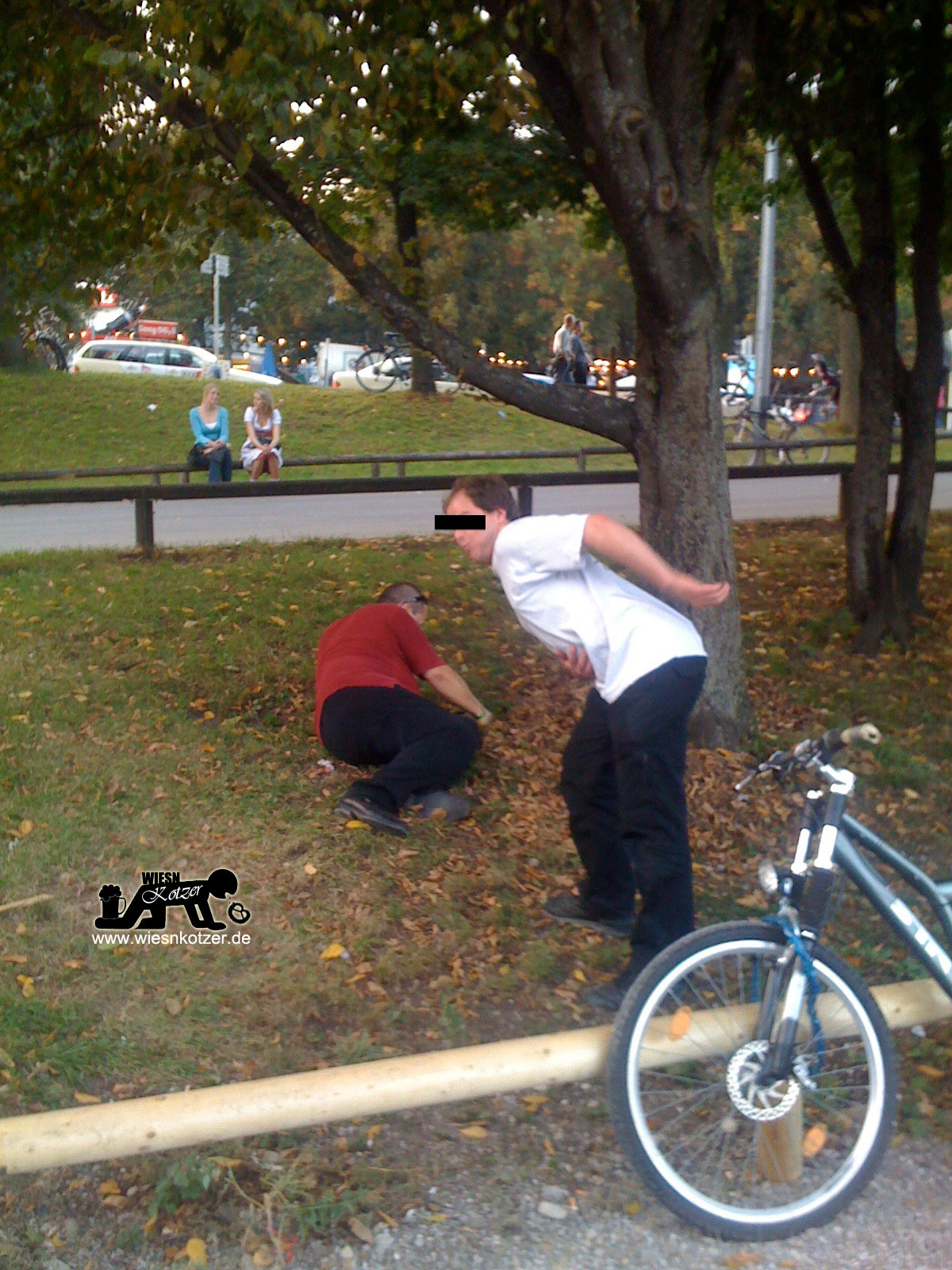 Drunken guy in red shirt