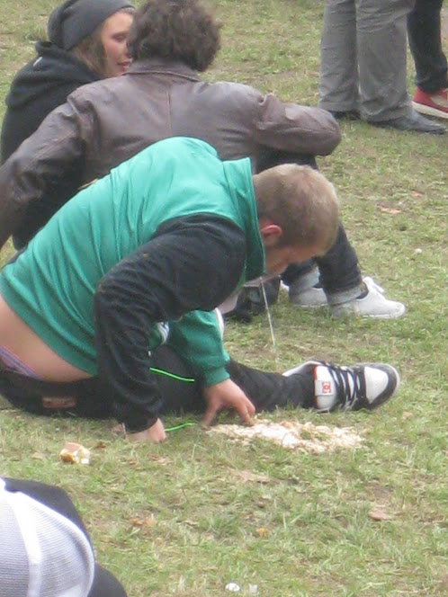 Now he bows down for puking